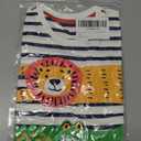 Kids4ever Boy Striped Tshirt Short Sleeve Round Neck Shirt for Kids (Animals) 4T