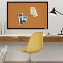 Quartet Cork Bulletin Board, Framed Corkboard, 2' x 3', Black Frame, Message Board, Vision Board (MWDB2436-BK)