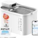PETKIT Dishwasher Safe Cat Water Fountain, Cordless Automatic Cats Drinking Fountain with Motion Sensor, 101 oz/3L Pet Fountain for Cats Dogs Inside, Smart App Control & Stainless Steel Tray