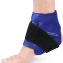 NEWGO Ankle Ice Pack Wrap for Swelling, Ice Pack for Ankle Injuires Reusable Ankle Cold Pack Wrap Hot Cold Therapy Ankle Ice Wrap for Sprained Ankles, Achilles Tendonitis Ankle - Blue