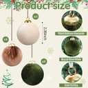 15 Pcs Christmas Chandelier Garland Decorations Including 6FT Artificial Cedar Garlands Velvet Balls DIY Christmas Hanging Garland for Living Dining Room Decor