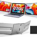 15'' Portable Laptop Screen Extender - Triple Monitor Setup, Dual 1080P FHD Displays, Aluminum Travel Monitor Multi Screen Attachment for 13.3-16.5'' Laptop with USB-C HDMI