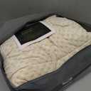 Mr. Sandman Weighted Blanket for Adults Queen Size 15 lbs, Soft Cooling Heavy Minky Blanket for Sleep, Washable Throw Blanket with Glass Beads, 60 x 80 Inches, Ivory