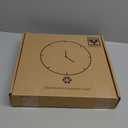 UMEXUS Outdoor Clock with Thermometer, 13 Inch Retro Large Waterproof Wall Clocks Indoor Silent Non-Ticking Battery Operated Weatherproof Decor for Garden Kitchen Bathroom Mother Gift (Marble Brown)