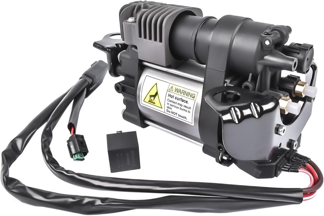 GELUOXI 949-356 Air Suspension Compressor w/Relay Replacement for 2011-2016 Jeep Grand Cherokee WK2, 2013-2016 RAM 1500 Part# 68041137AF, 68204730AB