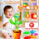 Baby Toys Interactive, Dancing Talking Cactus Toy Volume Adjustable, Mimicking Singing Repeating, Easter Gifts / Easter Basket Stuffers for Baby Toddler, Toddler Infant Baby Toys Gifts for Boys Girls