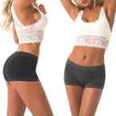 DEEP TOUCH Women Boyshort Underwear Seamless Boxer Panties Breathable Stretch Boxer Briefs for Ladies 5 Pack (M)