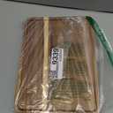 Danfoxer 2 Pack Acacia Wood Couch Arm Tray,Couch Tray,Folding Sofa Armrest Trays,Couch Arm Table Clip-On Couch Desk for Drinks,Snacks,Phone,Remote Control