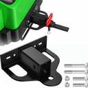 Upgraded Zero Turn Lawn Mower Hitch with 2" Receiver, 6mm Thicker Heavy Duty Steel Bolt On Trailer Hitch Receivers, Compatible with Many Models Lawn Mower, Tractor, Trailer, Golf Cart, ATV Etc.