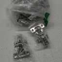 20 Pack Soft Close Cabinet Door Hinges for 1/2" Partial Overlay Cupboard, 100 Degree Opening Angel, Stainless Concealed Kitchen Cabinet Hinges with Mounting Screws and Manual