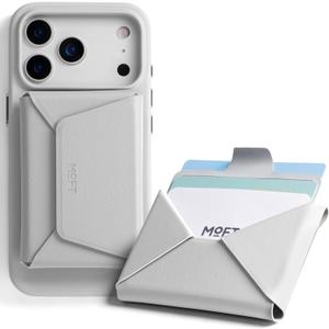 MOFT Magnetic Wallet, Slim Magnetic 8 - Card Holder, Snap Field Wallet with Pull to Access Design, RFID Blocking, MOVAS Veagn Leather Minimalist Travel Wallets for Men & Women, Misty Cove