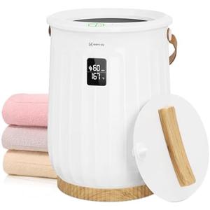 Keenray Towel Warmers, Luxury Bucket Towel Warmer, Large Towel Warmer for Bathroom, Auto Shut Off, Fits Up to 2 40"X70" Oversized Towels, Bathrobes, Blankets, PJ's and More, CL27