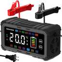 20A Smart Car Battery Charger 12V/24V Battery Charger, Automatic Battery Maintainer Desulfator Compatible with LiFePO4, AGM, Gel, Lead-Acid, Trickle Charger for Truck, Motorcycle, RV, Boat