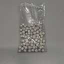 120pcs 10mm Rhinestone Beads for Jewelry Making, White Shiny Round Shamballa Disco Ball Beads Bulk, Sparkle Crystal Clay Christmas for Bracelet Baseball Necklace Earring Crafting and DIY