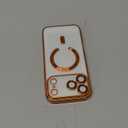 Misea Magnetic for iPhone 17 Pro Max Case Compatible with MagSafe [Never Yellowing] [Military Grade Drop Protection] Full Camera Lens Protector Plating Soft Clear Phone Case for Women, Cosmic Orange