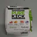 PURE KICK Energy and Hydrate Singles To Go Drink Mix Variety Pack, Black cherry Pomegranate, Orange Passion Fruit, Strawberry watermelon and Concord Grape, 40 Count (Pack - 1), Best By: 05/2027