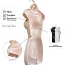 Female Mannequin Hip Long Torso Hollow Back Body Stackable Dress Form with Hanging Hook for Tshirt Display, Countertop, Craft Show, Photos and Design, S-M Clothing Size (Flesh)