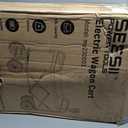 SEESII Electric Wagon Cart with 2 x 4.0Ah Batteries, 330Lbs