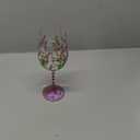 NymphFable Hand Painted Wine Glass Purple Lavendar & Dragonfly Birthday Gift for Women with Personalised Gift Box, 15oz