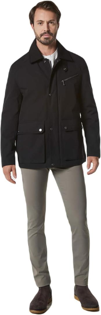 Andrew Marc Men's Softshell Jacket, NAVY (CULLEN), XXL