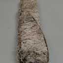 GMOEGEFT Christmas Tree Skirt 36 Inches Brown Plush Faux Fur for Slim Pencil Tree Xmas Holiday Decorations Ornaments