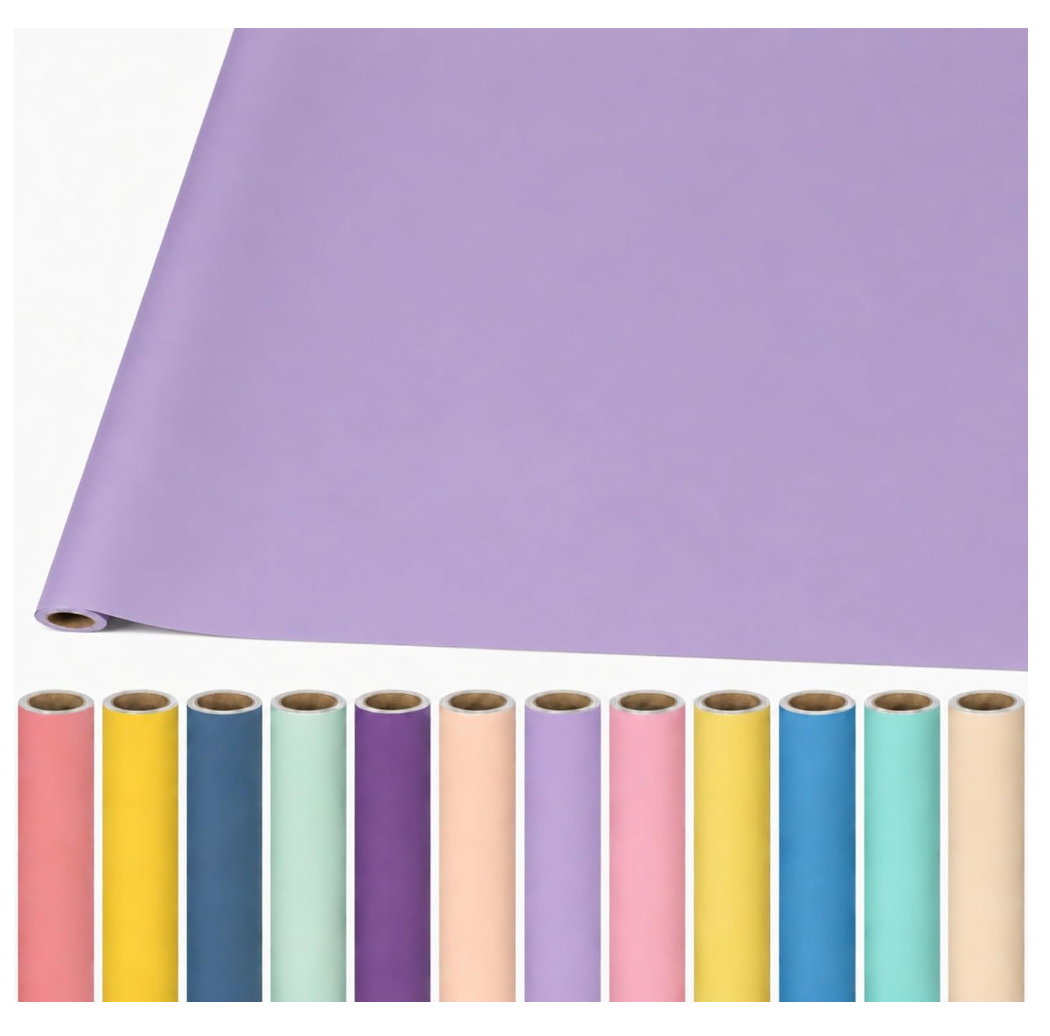 Skyygemm 12 Rolls 47.2" x 12 ft Bulletin Board Paper Colored,Mixed Color