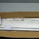Full Size Bed Frame 14 Inch White, Metal Bed Frame Full with Gaskets, No Box Spring Needed, Heavy Duty Steel Plarform Supprt, Rounded Corner Design, Reserved Holes, Noise Free, Storage Space