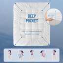LIANLAM Mattress Topper - Extra Firm Support Pillow Top,1300GSM Mattress Pad, Gel-Infused Memory Foam for Back Pain Pressure Relief with 6"-18" Deep Pocket(Queen,60"x80")