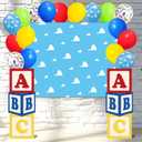 Halloween Trunk or Treat Car Decoration Kit Blue Sky and White Clouds Balloon Decoration Accessories for Outdoor Car Trunk, Holiday Party Decoration Supplies