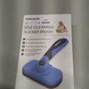 Swihauk Self Cleaning Slicker Brush - Skin Friendly Deshedding Grooming Tool for Dogs & Cats, Suitable for Shedding & Haired Pets, with Pet Supplies Accessories, Blue