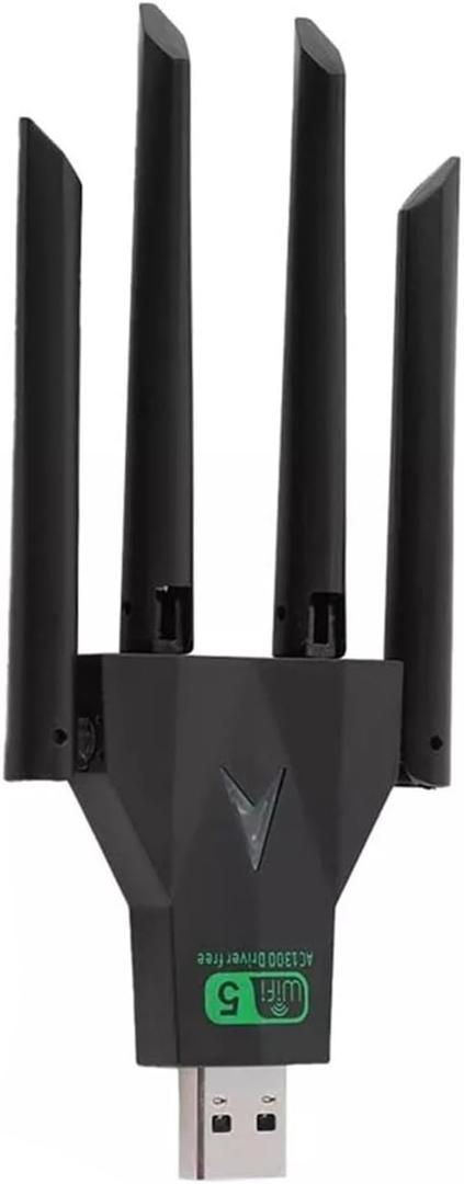 1300Mbps 2.4Ghz / 5Ghz Dual Band Wireless Network Adapter WiFi Dongle for Desktop Laptop Accessories B