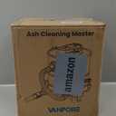 Ash Vacuum for Pellet Stoves: 5.2 Gallon Fireplace Ash Vac with 1200w Powerful Suction & Wheeled Base - Ash Vacuum Cleaner for Fireplaces, Pellet Grill, Wood Stove, Fire Pits (Purple)