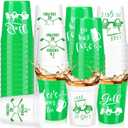 Norme 48 Pcs Golf Party Plastic Cups Bulk Golf Themed Reusable Drink Cups 16 oz Golf Ball Cart Design for Supply Favors Housewarming Decorations Events Family Dinner
