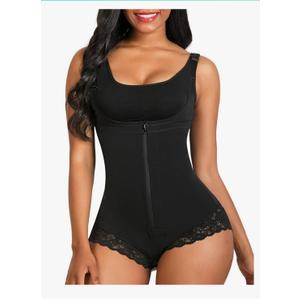 SHAPERX Women's Fajas Colombianas Shapewear Postpartum Tummy Control Body Shaper Butt Lifter Bodysuit L