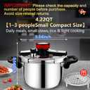 12.6QT Commercial Thickened 304 Stainless Steel Pressure Cooker, 8 Heavy-Duty Safety Protection, 70% Faster Cook Stock Pot for Catering & Batch Home Canning