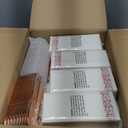 Goodluck 700 Piece Rose Gold Dinnerware Set for 100 Guests, Plastic Plates Disposable for Party, Include: 100 Dinner Plates, 100 Dessert Plates, 100 Paper Napkins, 100 Cups, 100 Silverware Set