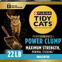 Purina Tidy Cats Performance Plus Power Clump Cat Litter, 22 lb Box