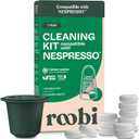 Roobi Cleaning Pods Compatible with Nespresso. Includes 1 Reusable Pod & 12 Cleaning Tablets. Specially Formulated for Originaline Machines. 1 Year Supply.