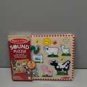 Melissa & Doug Farm Animals Sound Puzzle - Wooden Peg Puzzle with Sound Effects (8 pcs)