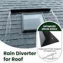 Roof Rain Diverter for Shingle Roof, 304 Stainless Steel Flat-Head Nails