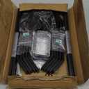 24" Fireplace Grate Wood Stove Grate Rack Fireplace Tools Rack Heavy Duty Solid Steel 10-Bars Log in Holder Easy Assembly Fire Grate for Indoor Hearth Outdoor Firepit Matt Black