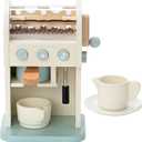 Toy Coffee Maker for Kids - Wooden Coffee Maker Toy for Imaginative Play - Kids Coffee Maker Playset for Skill Development - Boosts Imagination with Play Coffee Maker Set for Kids