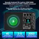 144GB MP3 Player with Bluetooth and WiFi, 4" Full-Color Touch Screen MP3 Music Player with Spotify, Pandora, YouTube, Amazon Music, Libby, Android Mainstream Media MP4 Player for Kids, Black