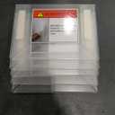 5x7 Acrylic Picture Frame, Pack of 5 Clear Frameless Photo Frames for Wall Mount, No Drilling Floating Hanging Picture Frames with Tape for Home, School, Office