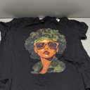 Strong Black Woman, African American, Camouflage, Black Girl T-Shirt 2XL