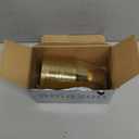 Gejoy 9 oz Rimmed Swirl Plastic Cups Disposable Wine Drinking Cups Clear Elegant Easter St Patrick Tumblers for Wedding Party Supplies(24 Pcs,Gold)