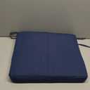 Outdoor Chair Cushions Set of 4 Fade Water Resistant, Patio Furniture Cushions with Non-Slip Ties,Square Cushions for Outdoor Furniture and Lawn Dining Chairs, 18.5 x 16 x 3, Navy