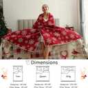 Green Essen Reversible Xmas Bedding Quilts Full/Queen Size Plaid Christmas Bedspread Patchwork Red Beige Snowmen Quilt Reindeer Snowflake Coverlet Moose Bed Set