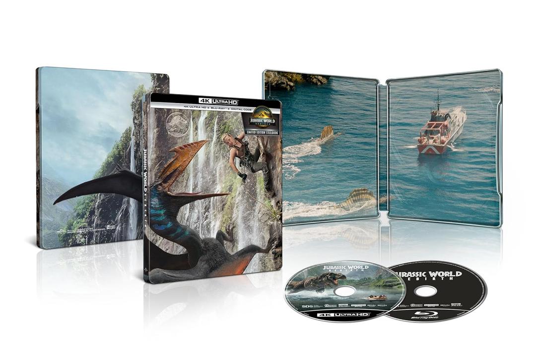 Jurassic World Rebirth - Limited Edition Steelbook (4K Ultra HD + Blu-ray + Digital)