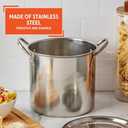 IMUSA 12 Quart Stainless Steel Stock Pot with Lid